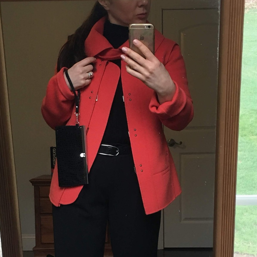 Escada Sport Jacket Coral Wool&Cashmerе Size 34